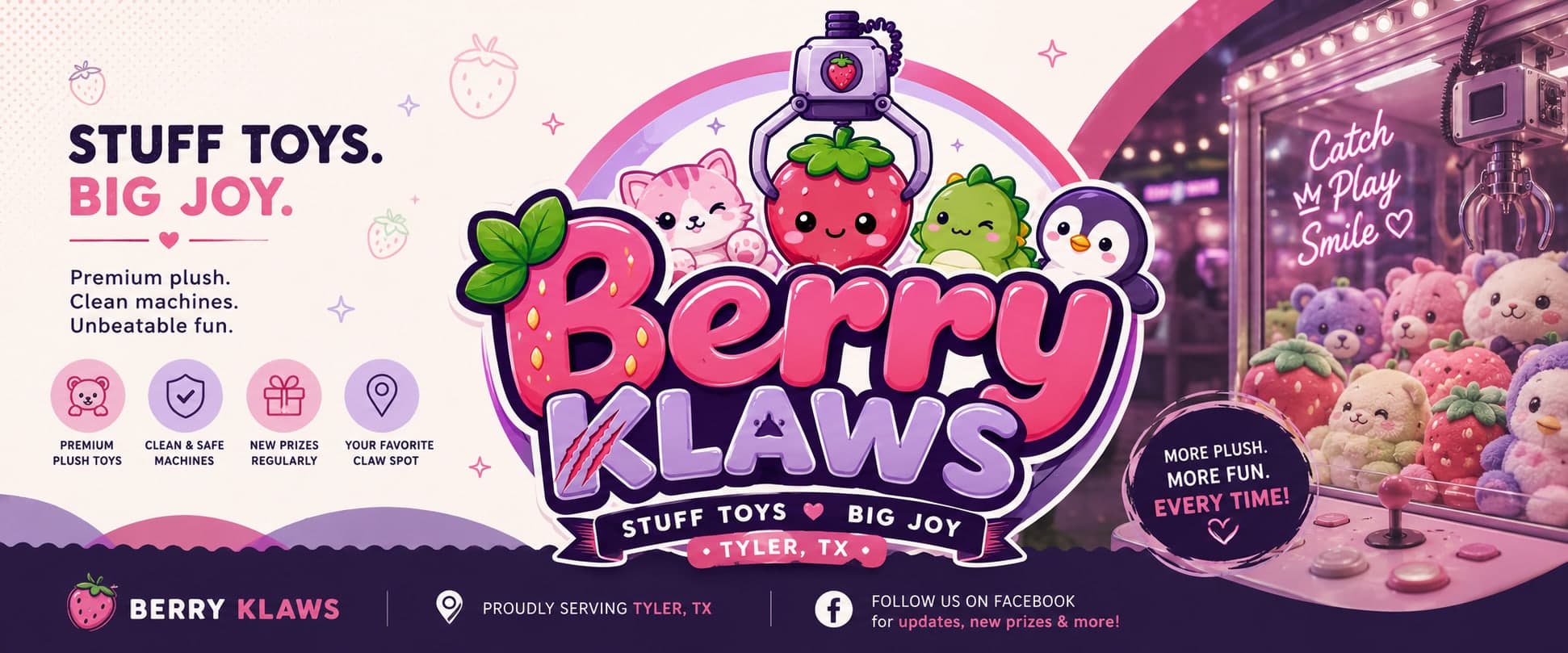 Berry Klaws — stuff toys, big joy. Proudly serving Tyler, TX.